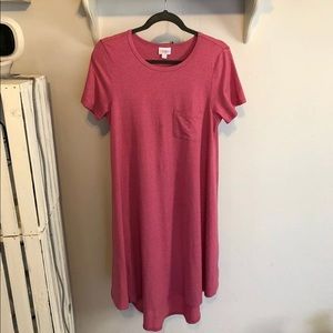 Lularoe Legging Material Pink Carly Sz S